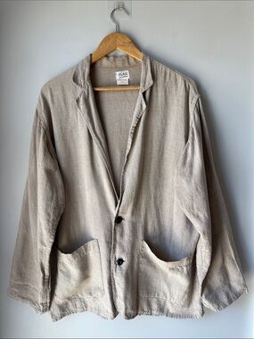 Flax Linen Oversized Blazer